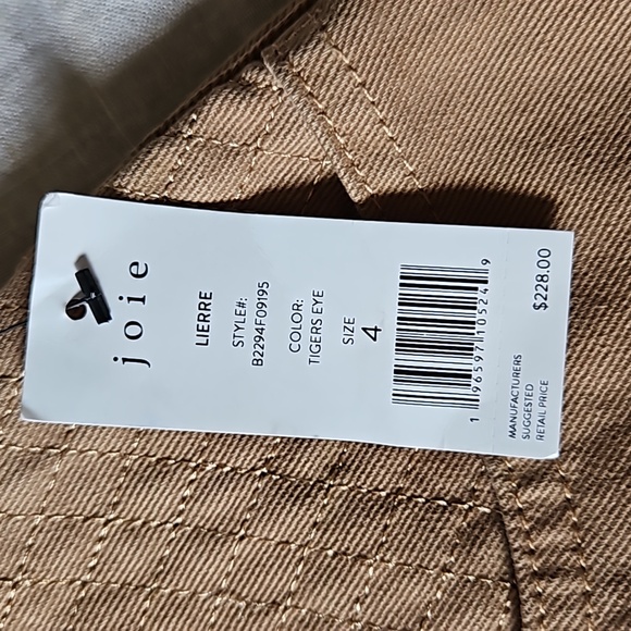 Joie Lierre quilted wide leg cropped pants size 4 - Picture 15 of 16